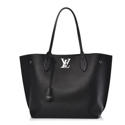 Louis Vuitton Calfskin Lockme Go Tote Black 1 of 15