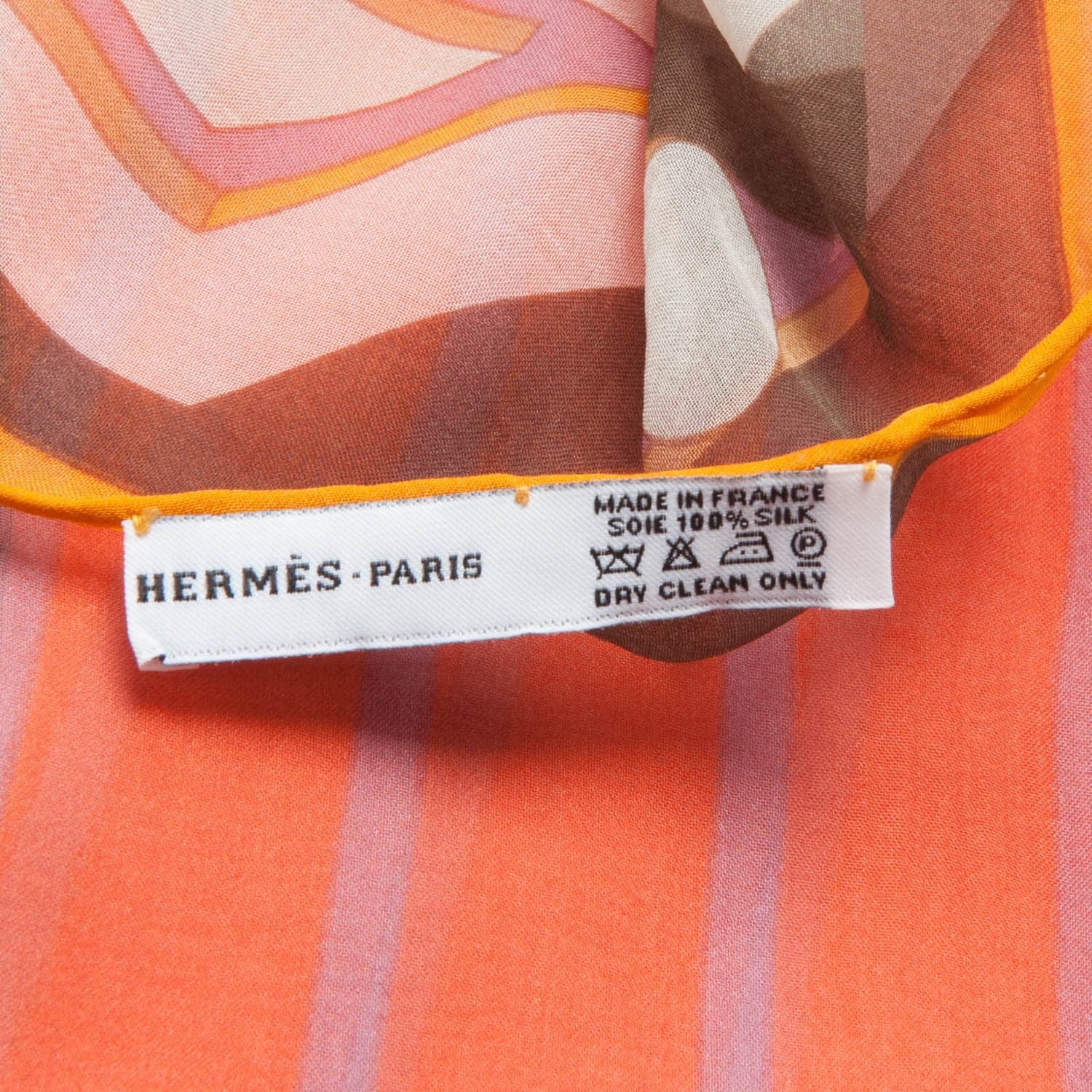Hermes Silk Mousseline Stole 4 of 5