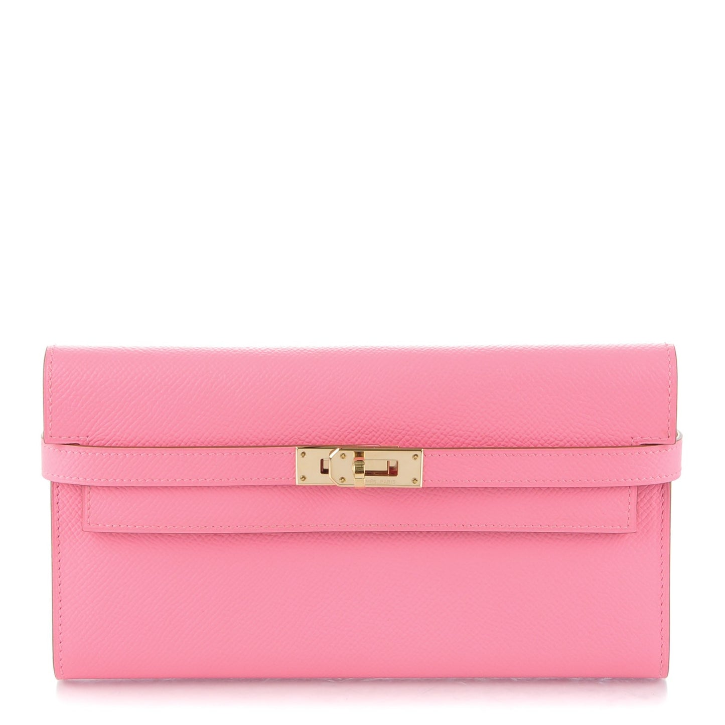 Epsom Kelly Longue Wallet Rose Confetti