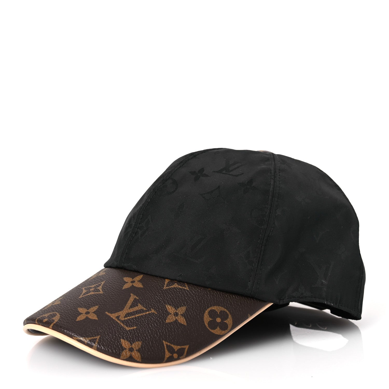 Louis Vuitton Polyester Silk Monogram LV Get Ready Cap L Black 1 of 12