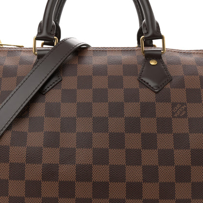 Louis Vuitton Damier Ebene Speedy Bandouliere 30 8 of 10