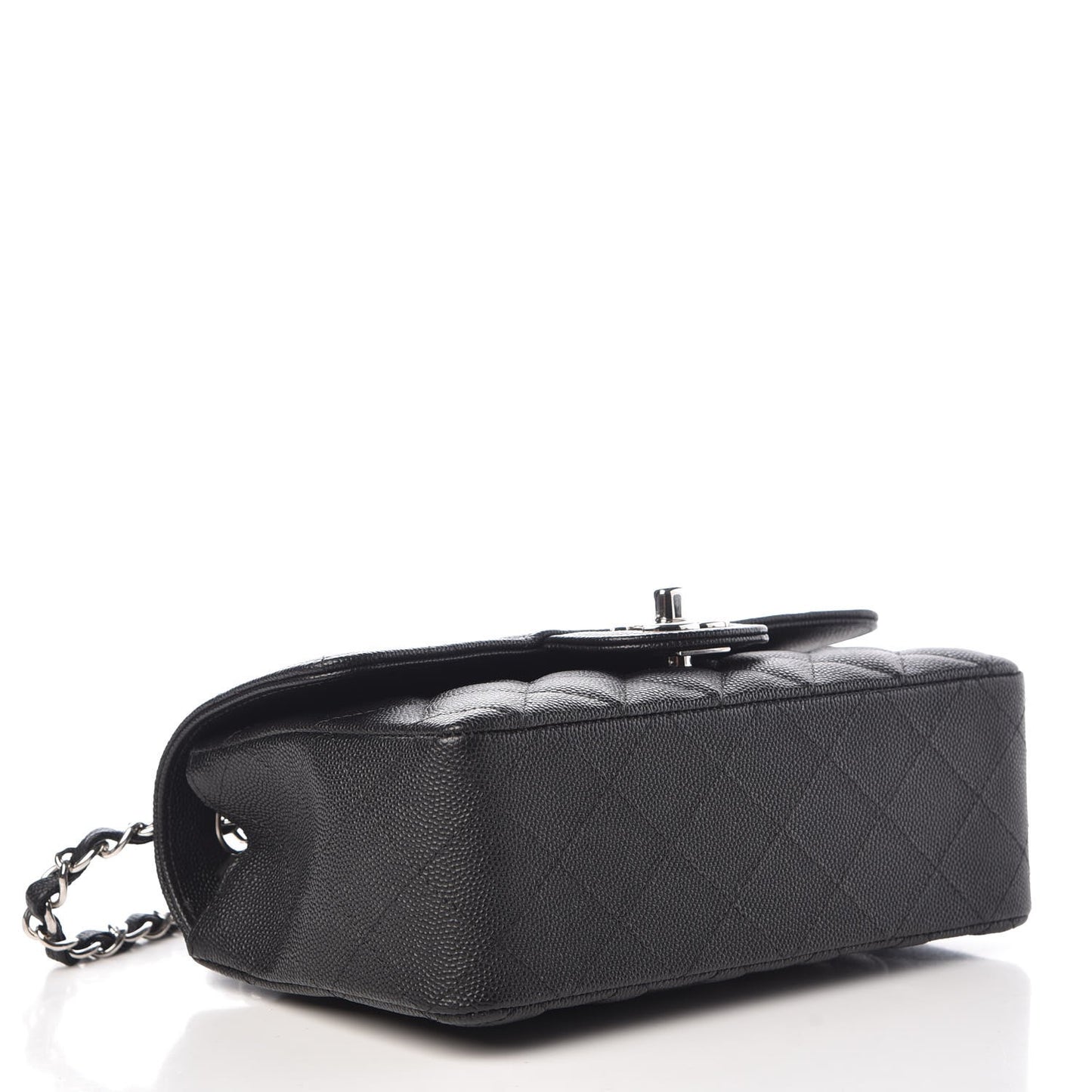 Caviar Quilted Mini Rectangular Flap Black