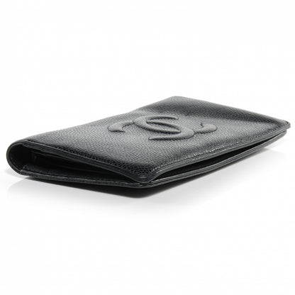 Chanel Caviar Yen Wallet Black 4 of 8