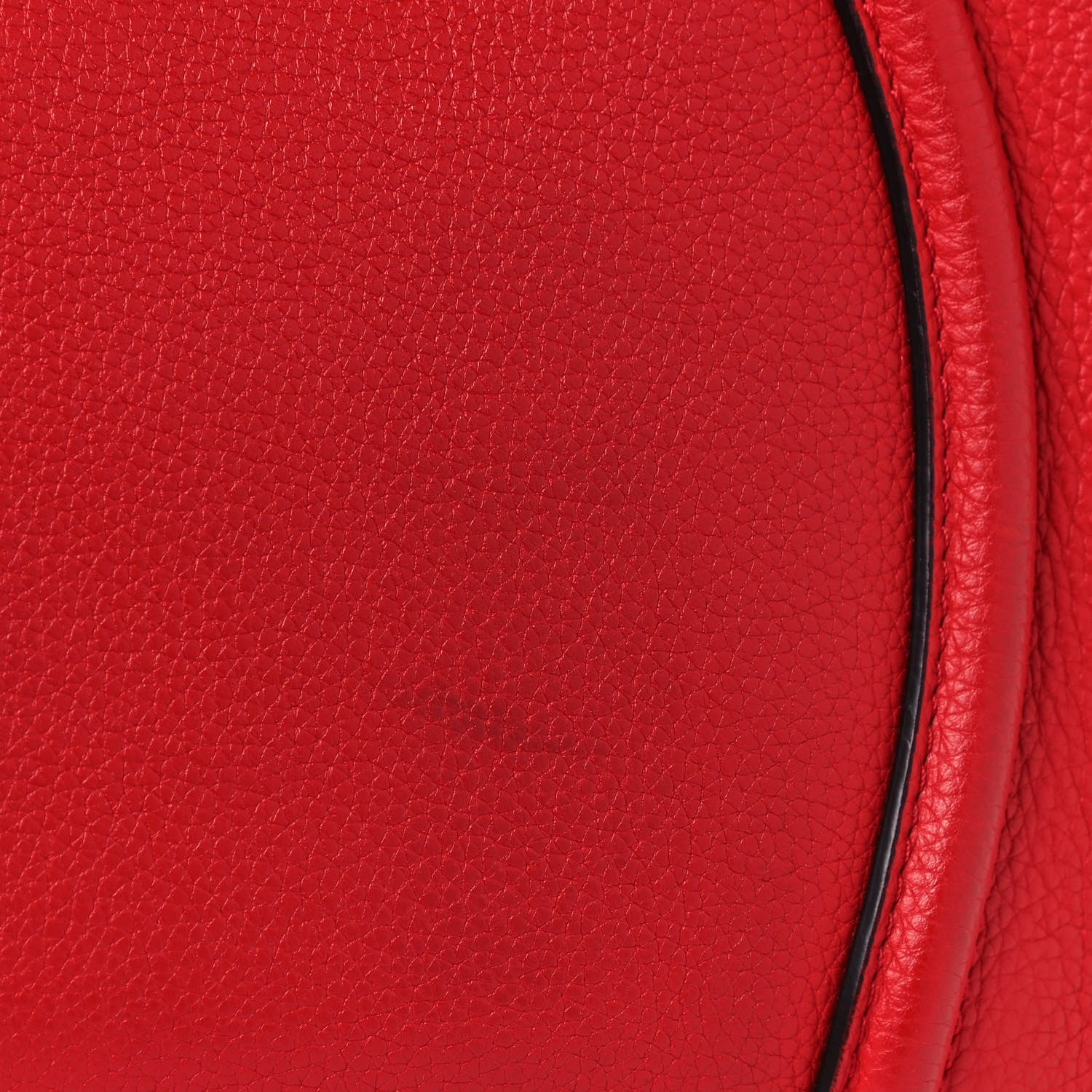 Celine Drummed Calfskin Mini Luggage Coquelicot 13 of 13