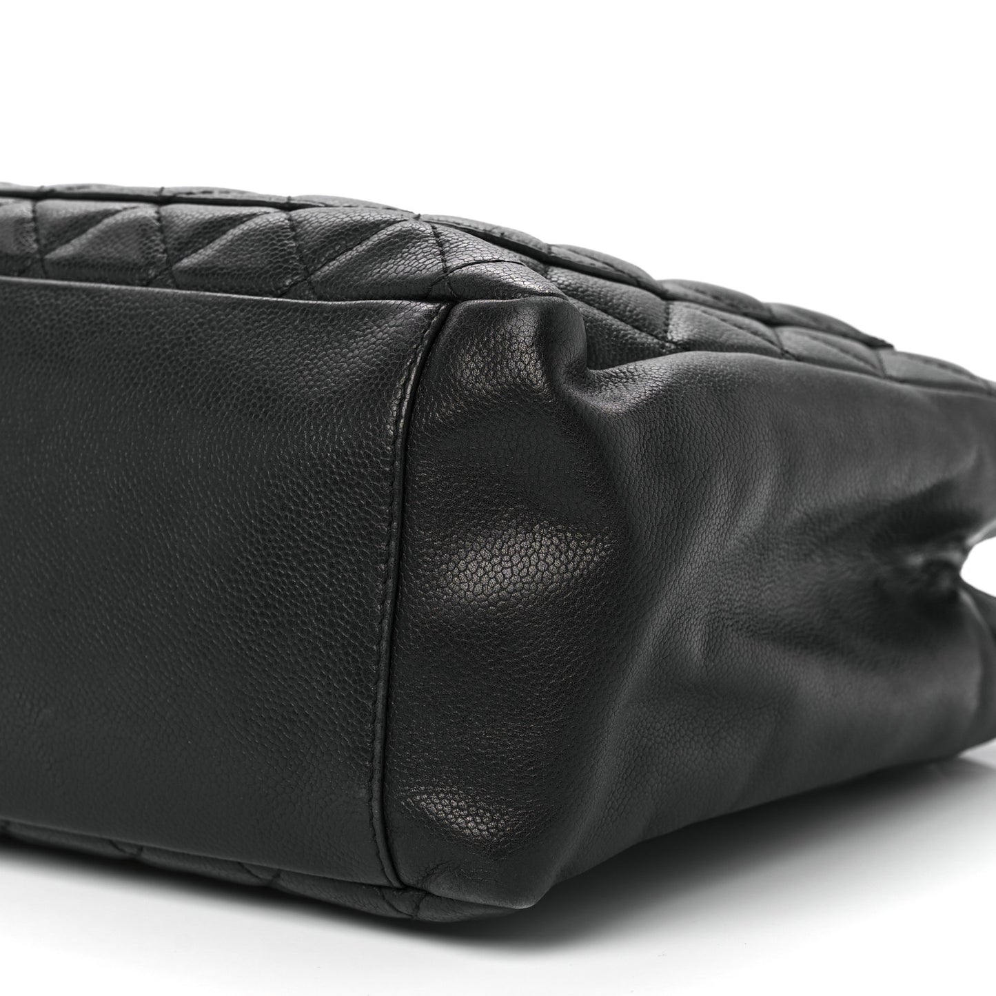 Caviar Quilted Grand Shopping Tote GST Black