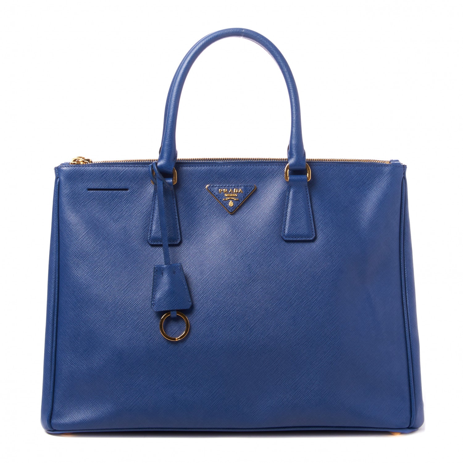 Prada Saffiano Medium Galleria Double Zip Tote Azzurro 1 of 8