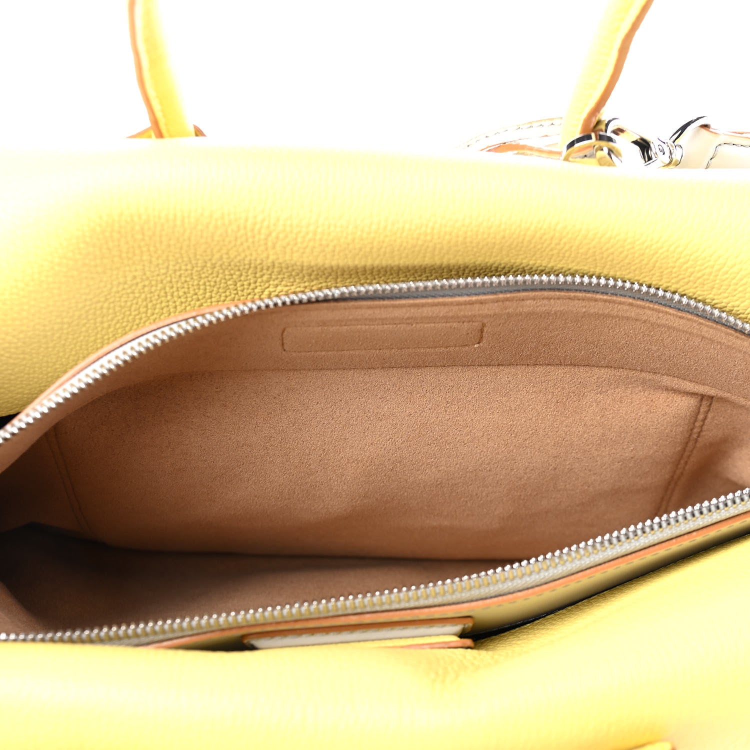 MCM Grained Calfskin Medium Milla Tote Custard Yellow 5 of 12