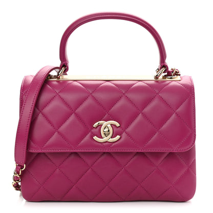 Chanel Lambskin Quilted Small Trendy CC Flap Dual Handle Bag Pink 1 of 11