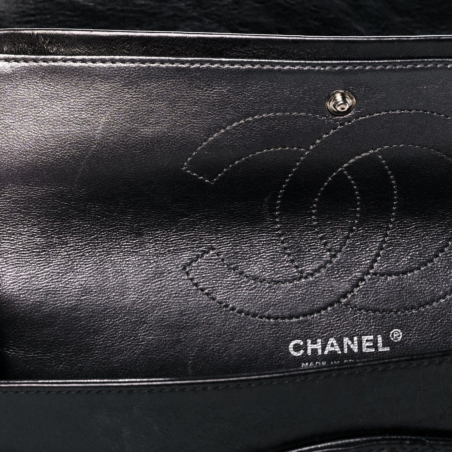 Aged Calfskin Quilted 2.55 Reissue 226 Flap Black