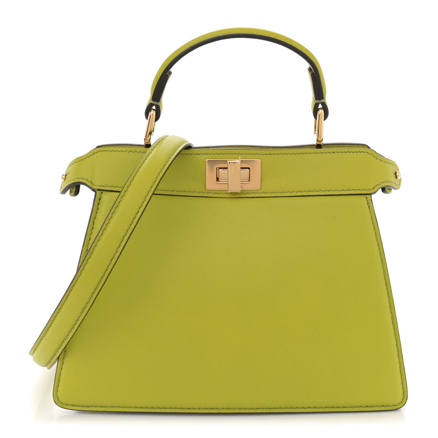 Shiny Nappa Petite Peekaboo I SEE U Satchel Wasabi