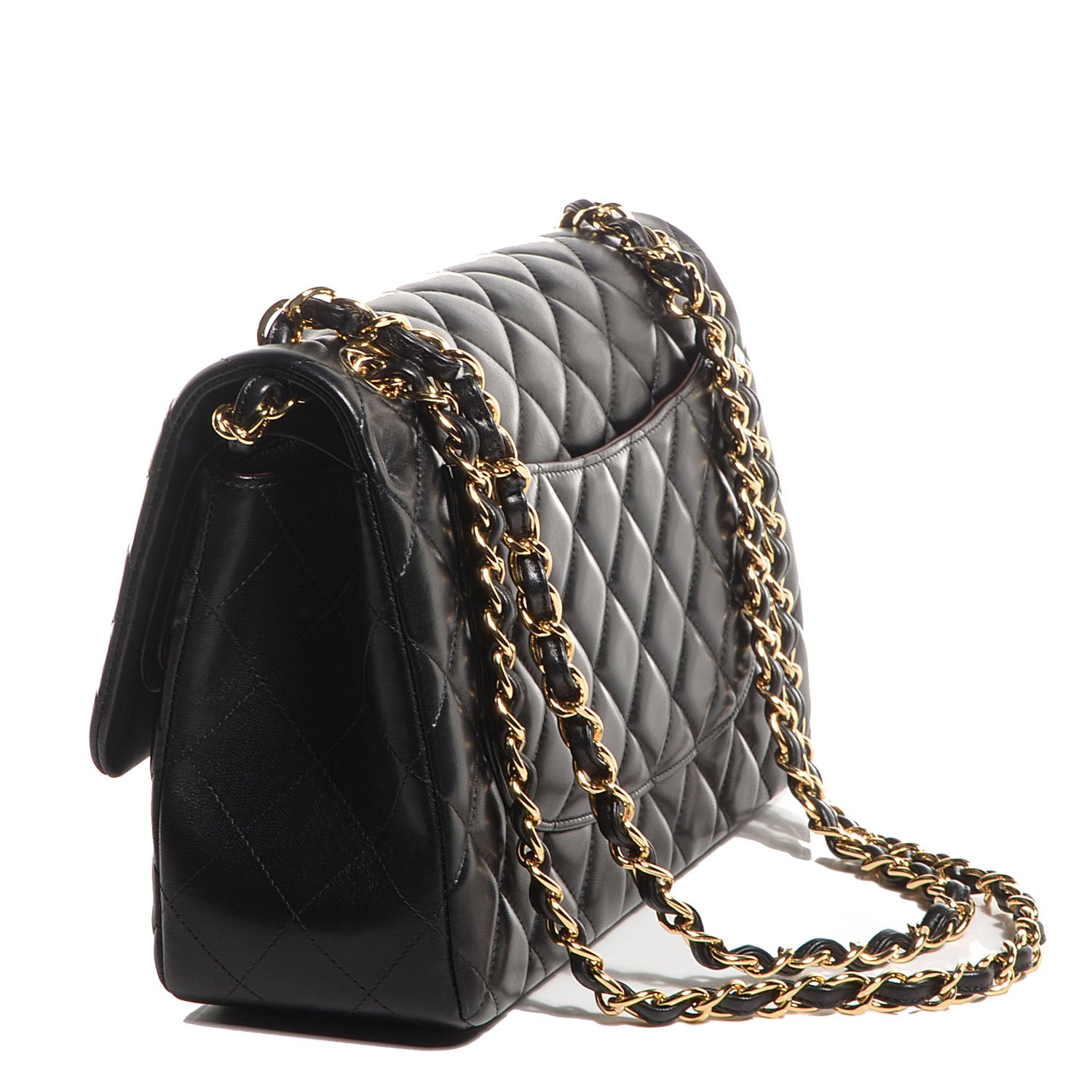 Chanel Lambskin Jumbo Double Flap Black 3 of 7