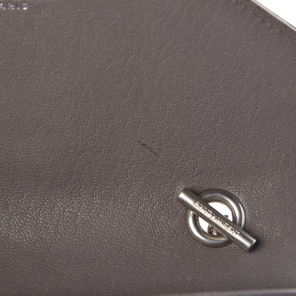 Saint Laurent Sheepskin Matelasse Chevron Monogram Classic Baby Chain Bag Fog 8 of 9