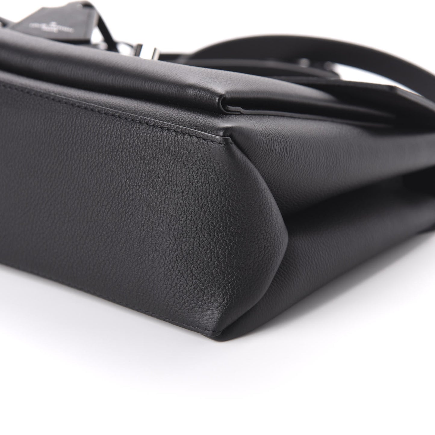 Soft Calfskin My Lockme Top Handle Black