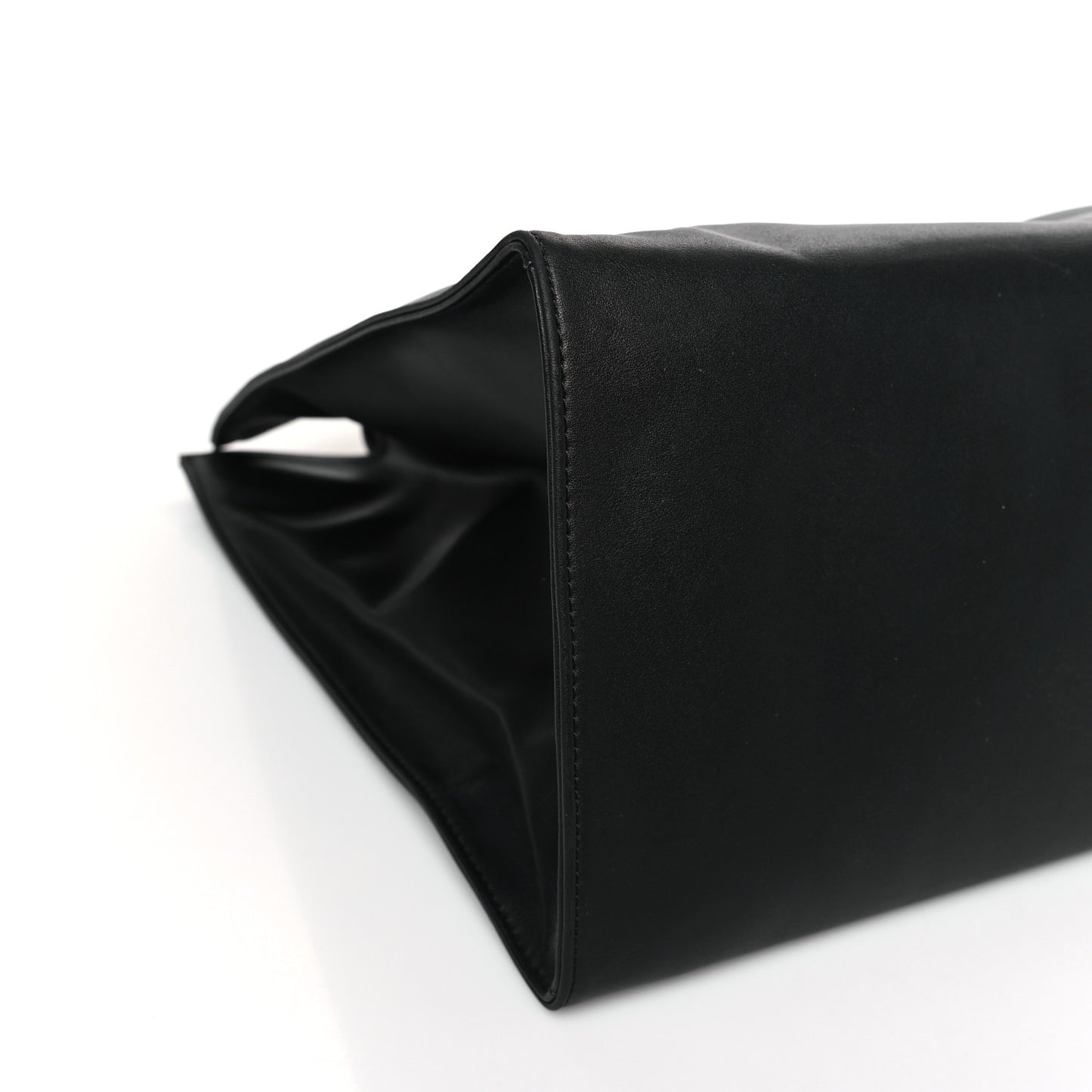 Vegan Leather Large Shopping Bag Black