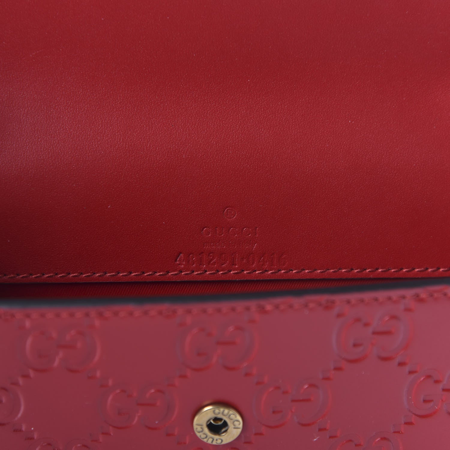 Gucci Guccissima Mini Cherry Chain Bag Hibiscus Red 8 of 10