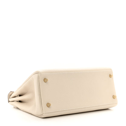 Hermes Togo Kelly Retourne 28 Craie 4 of 11
