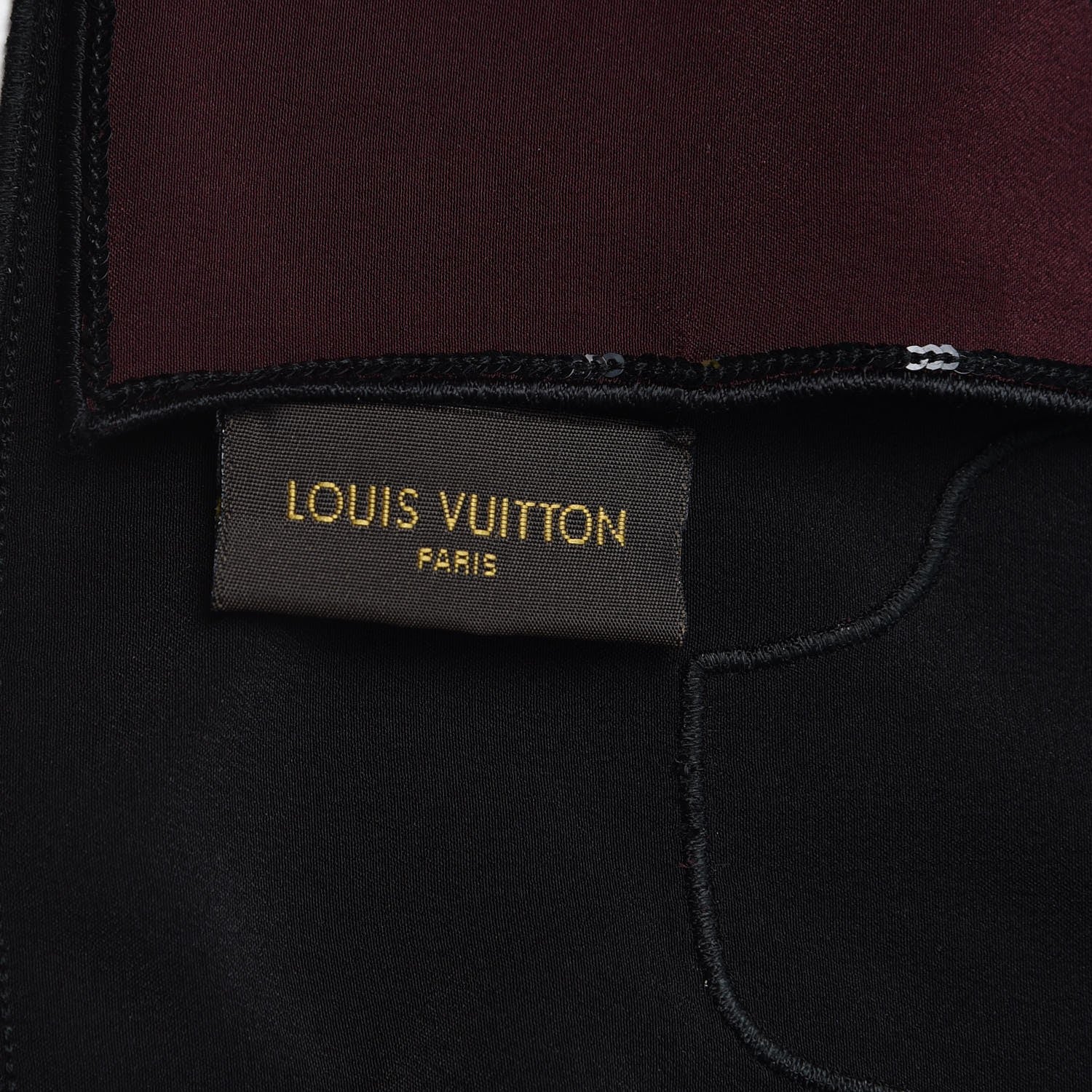 Louis Vuitton Silk Sequin Monogram Graffiti Shawl 3 of 3