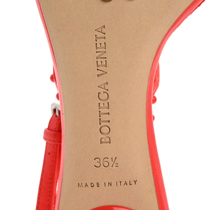Bottega Veneta Calfskin Dot Sandals 36.5 Red 8 of 8
