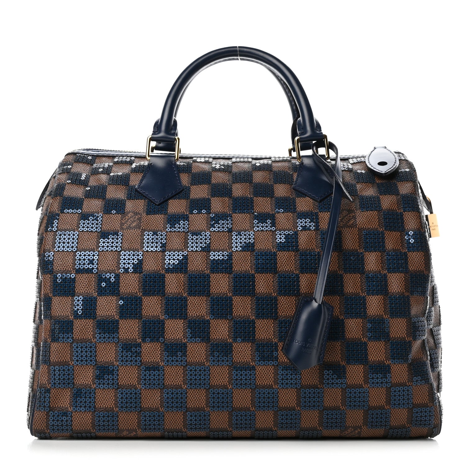 Louis Vuitton Damier Paillettes Speedy 30 Blue 1 of 4