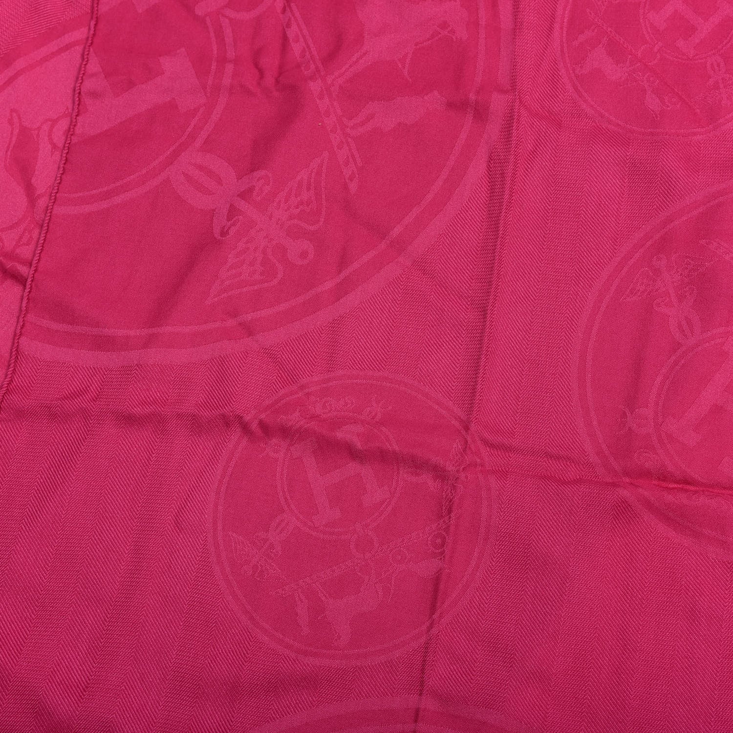 Hermes Cashmere Silk New Libris Stole Pourpre 3 of 4