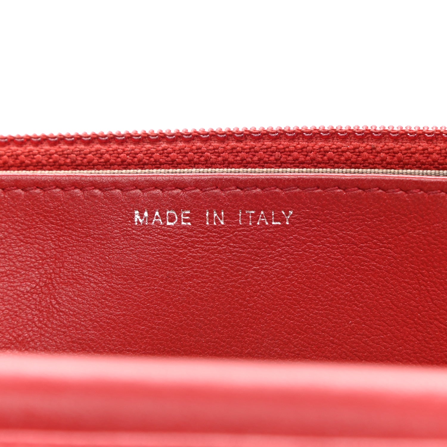Chanel Lambskin Quilted Boy Wallet On Chain WOC Red 7 of 16