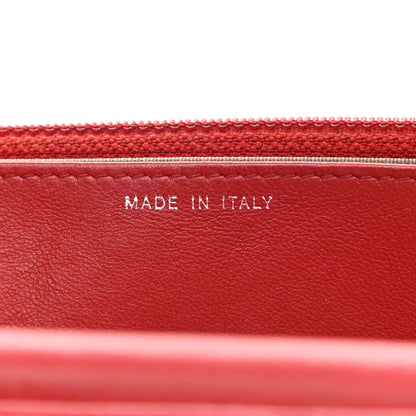Chanel Lambskin Quilted Boy Wallet On Chain WOC Red 7 of 16