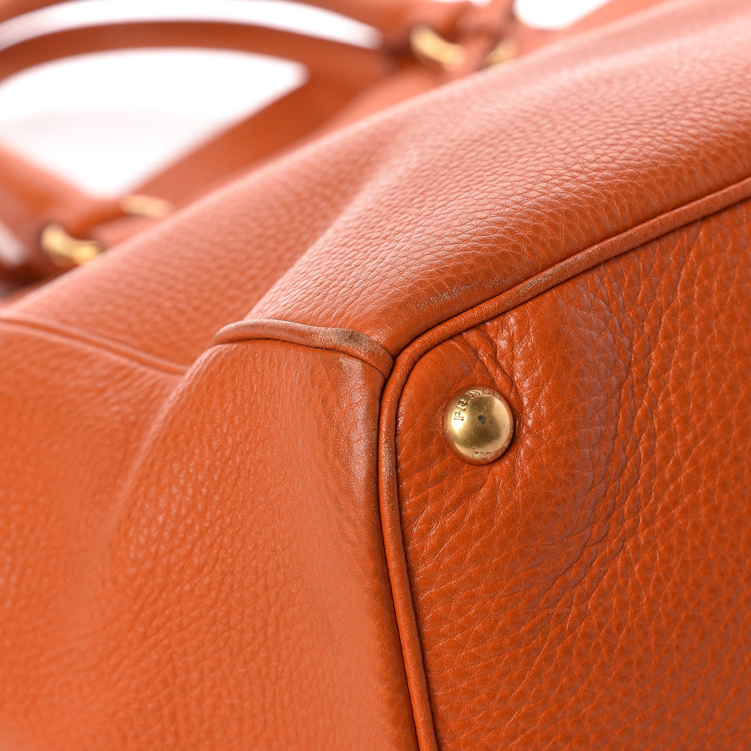 Prada Vitello Daino Tote Papaya 8 of 11
