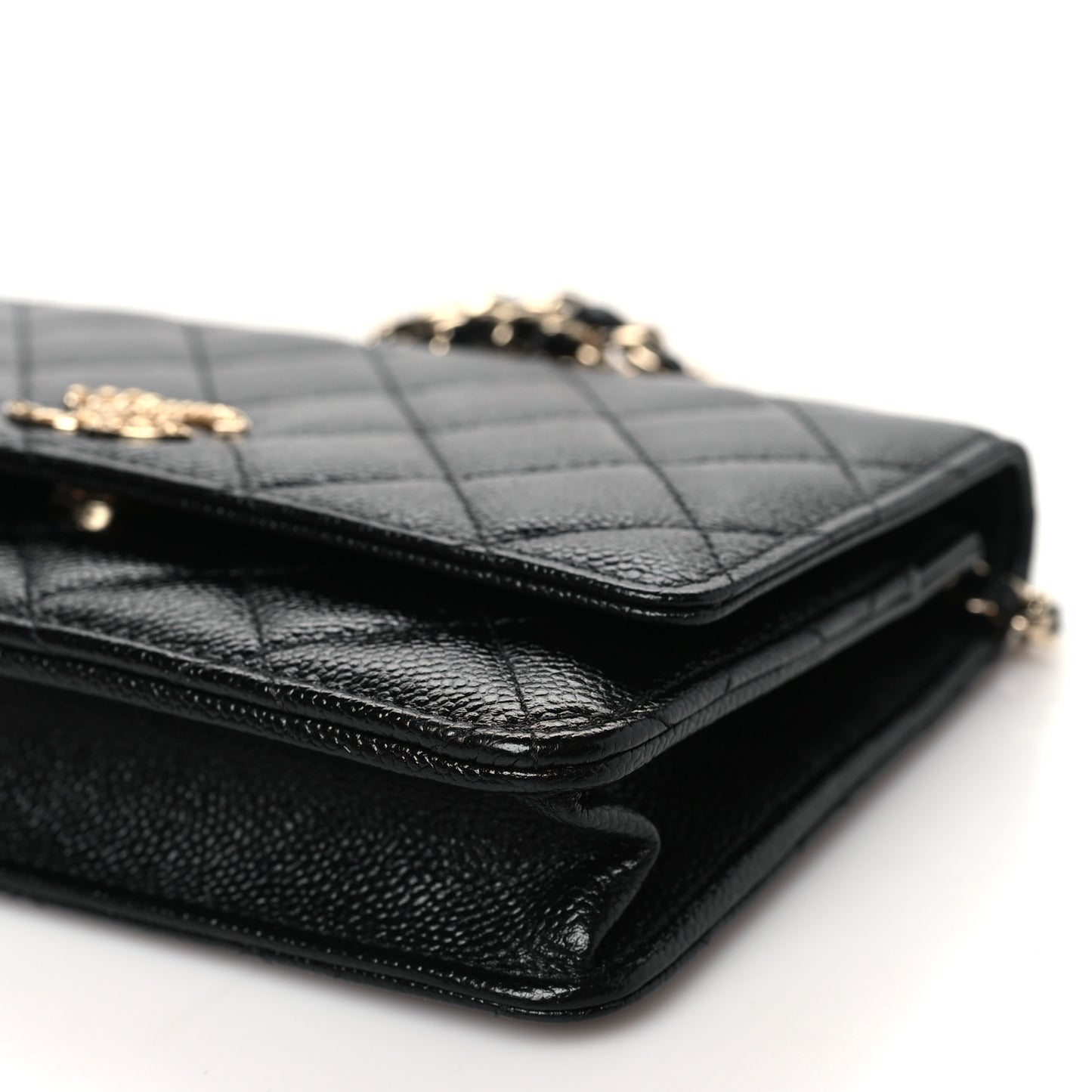 Caviar Quilted Multi Chain Wallet On Chain WOC Black