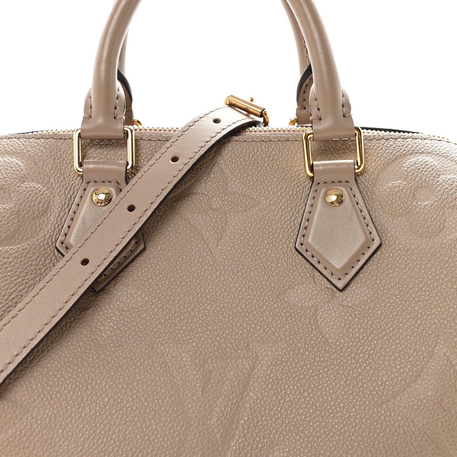 Louis Vuitton Empreinte Monogram Giant Speedy Bandouliere 25 Tourterelle 7 of 9