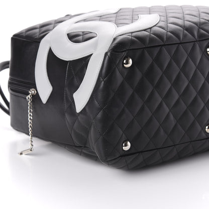 Chanel Calfskin Quilted Large Cambon Bag Black 6 of 12