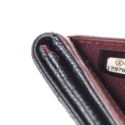 Chanel Caviar Quilted Compact French Flap Wallet Black 9 of 9
