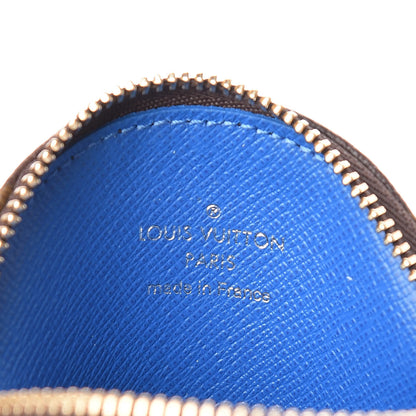 Louis Vuitton Monogram 2019 Christmas Animation Round Coin Purse Blue 6 of 8