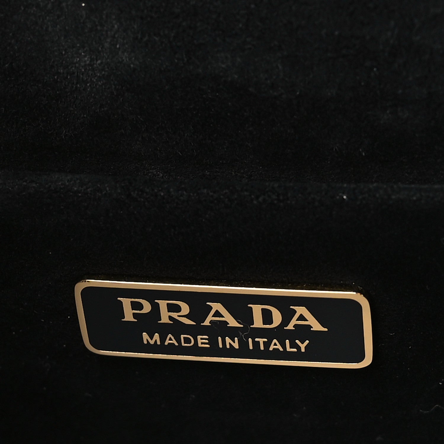 Prada Velluto Ricamo Cahier Shoulder Bag Black 6 of 8