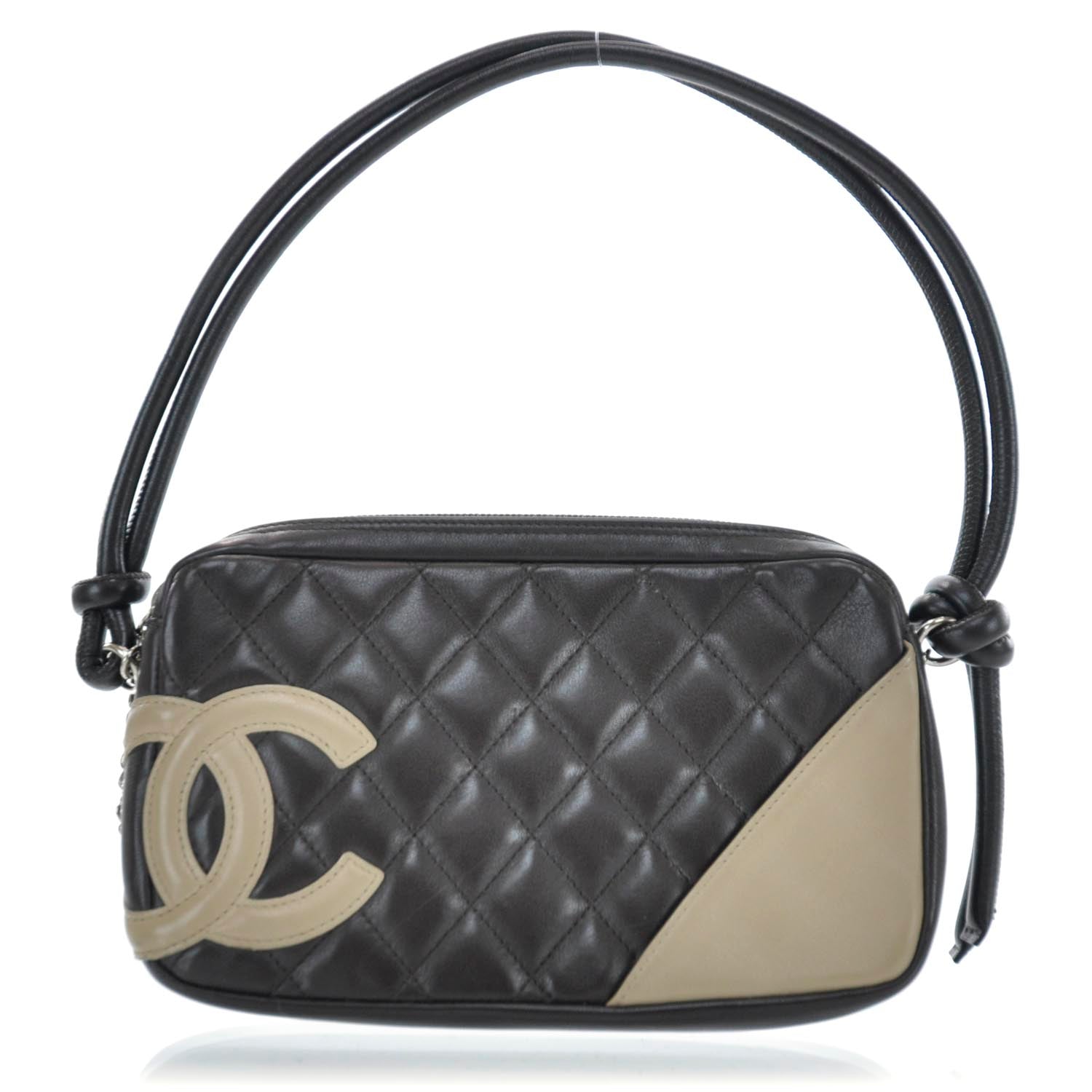 Chanel Calfskin Quilted Cambon Pochette Brown 1 of 11