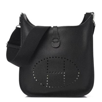 Hermes Taurillon Clemence Evelyne III PM Black 1 of 10