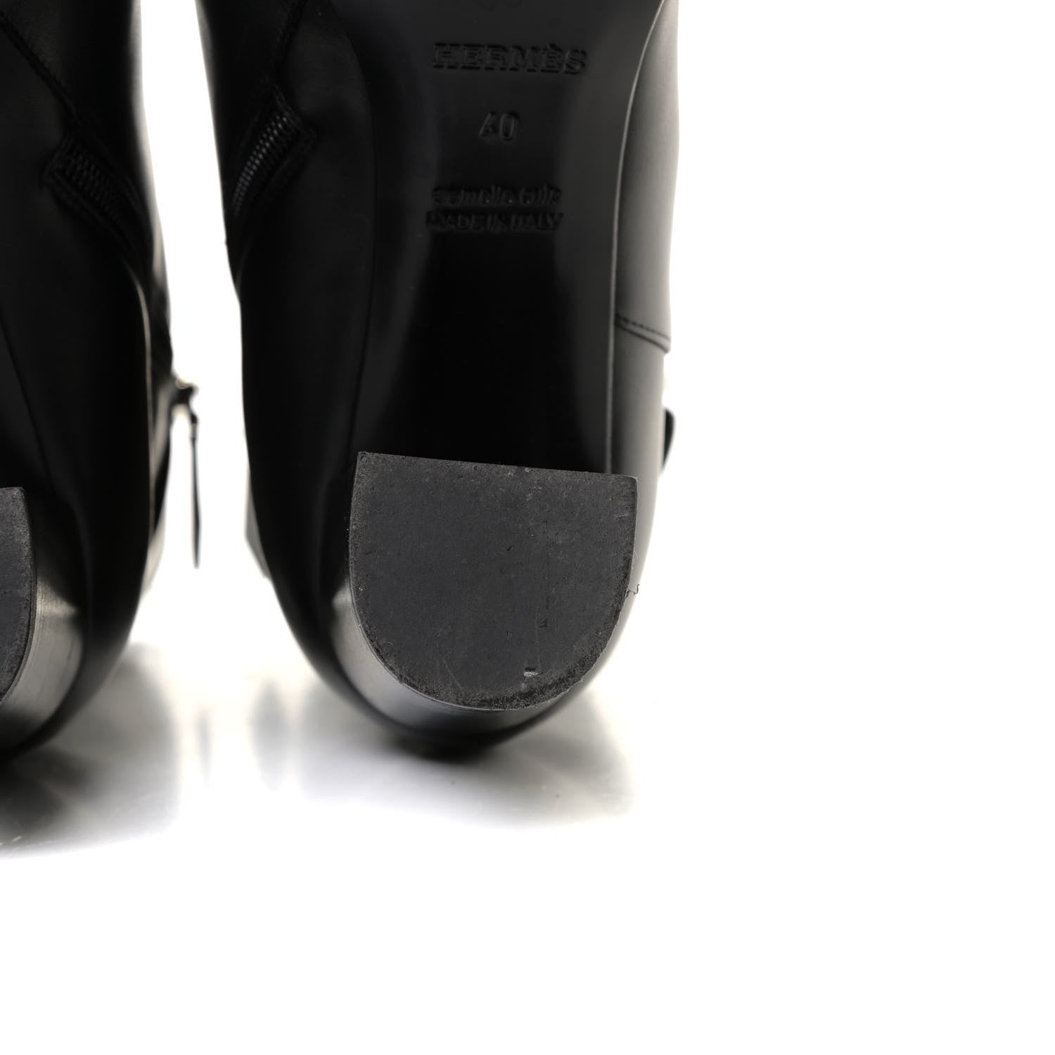 Hermes Calfskin Saint Germain Ankle Boots 40 Black 28 of 28