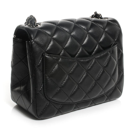 Chanel Lambskin Quilted Mini Square Flap Black 3 of 8