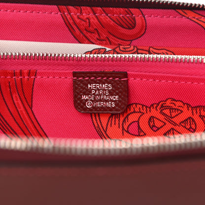 Hermes Epsom Silk'In Wallet Rouge H 6 of 8