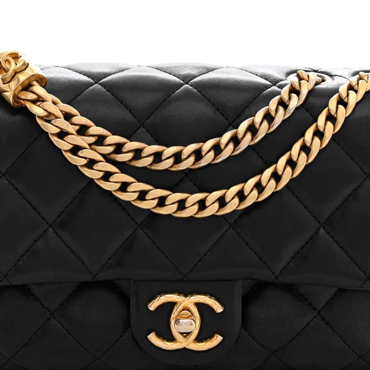 Chanel Lambskin Quilted Small Pillow Crush Flap Black 8 of 11