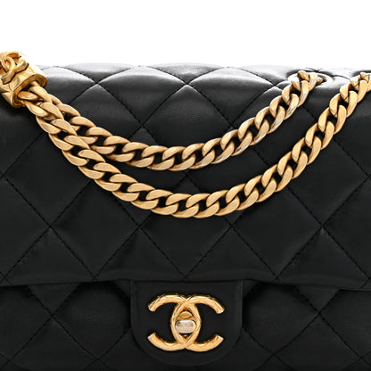Chanel Lambskin Quilted Small Pillow Crush Flap Black 8 of 11
