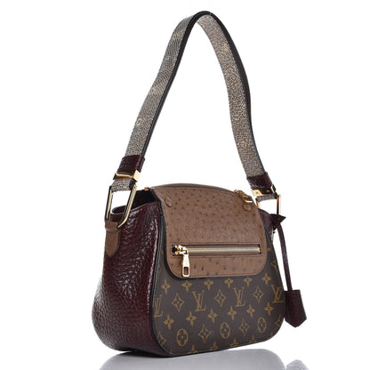 Louis Vuitton Ostrich Lizard Exotique Majestueux Shoulder Bag Bordeaux 3 of 8