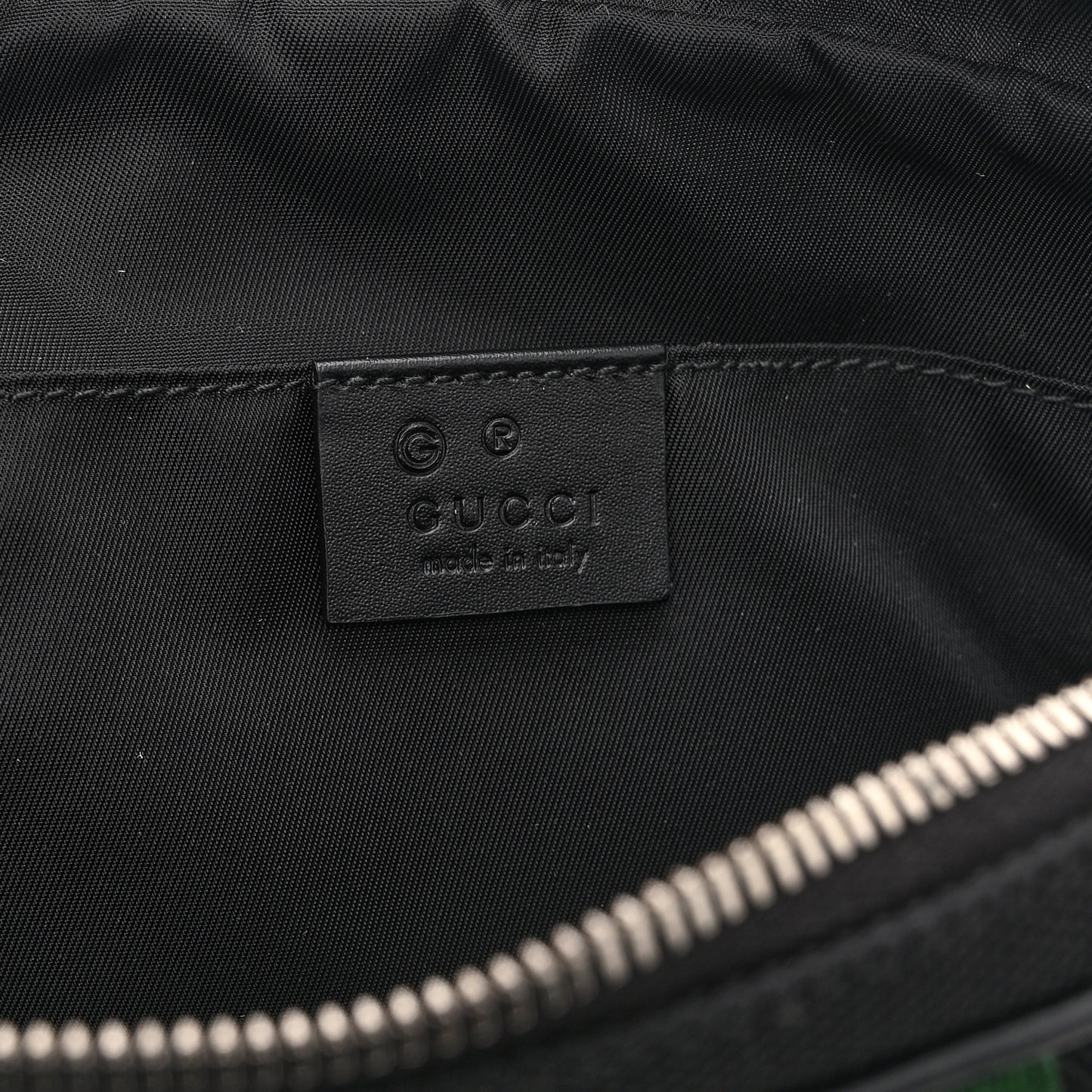 Canvas Web Slim Belt Bag Black
