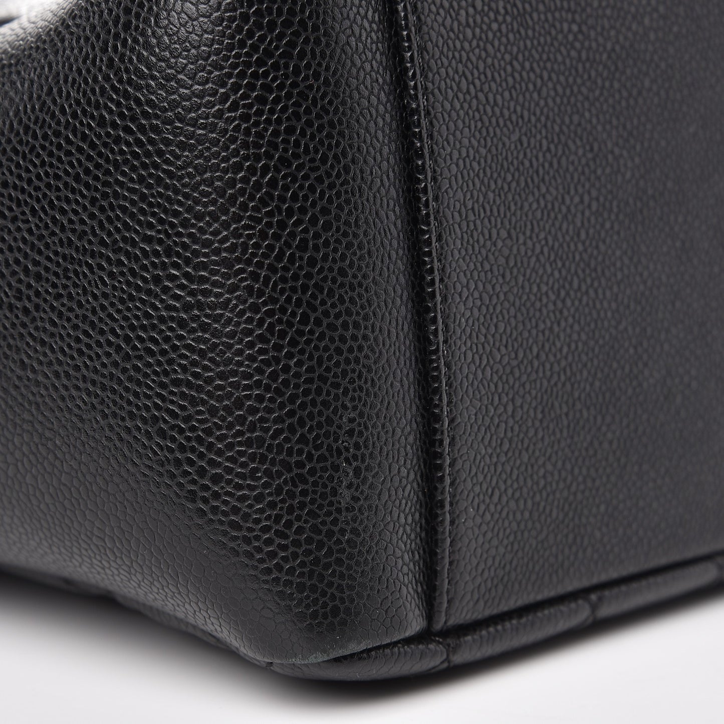Caviar Quilted Grand Shopping Tote GST Black