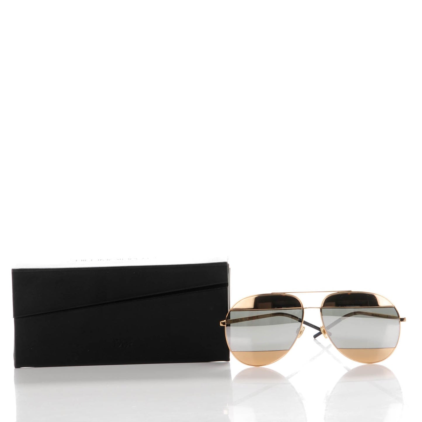 Split 1 Aviator Sunglasses Gold