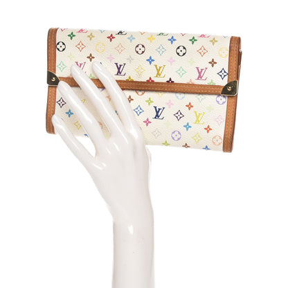 Louis Vuitton Monogram Multicolor Porte Tresor International Wallet White 2 of 7