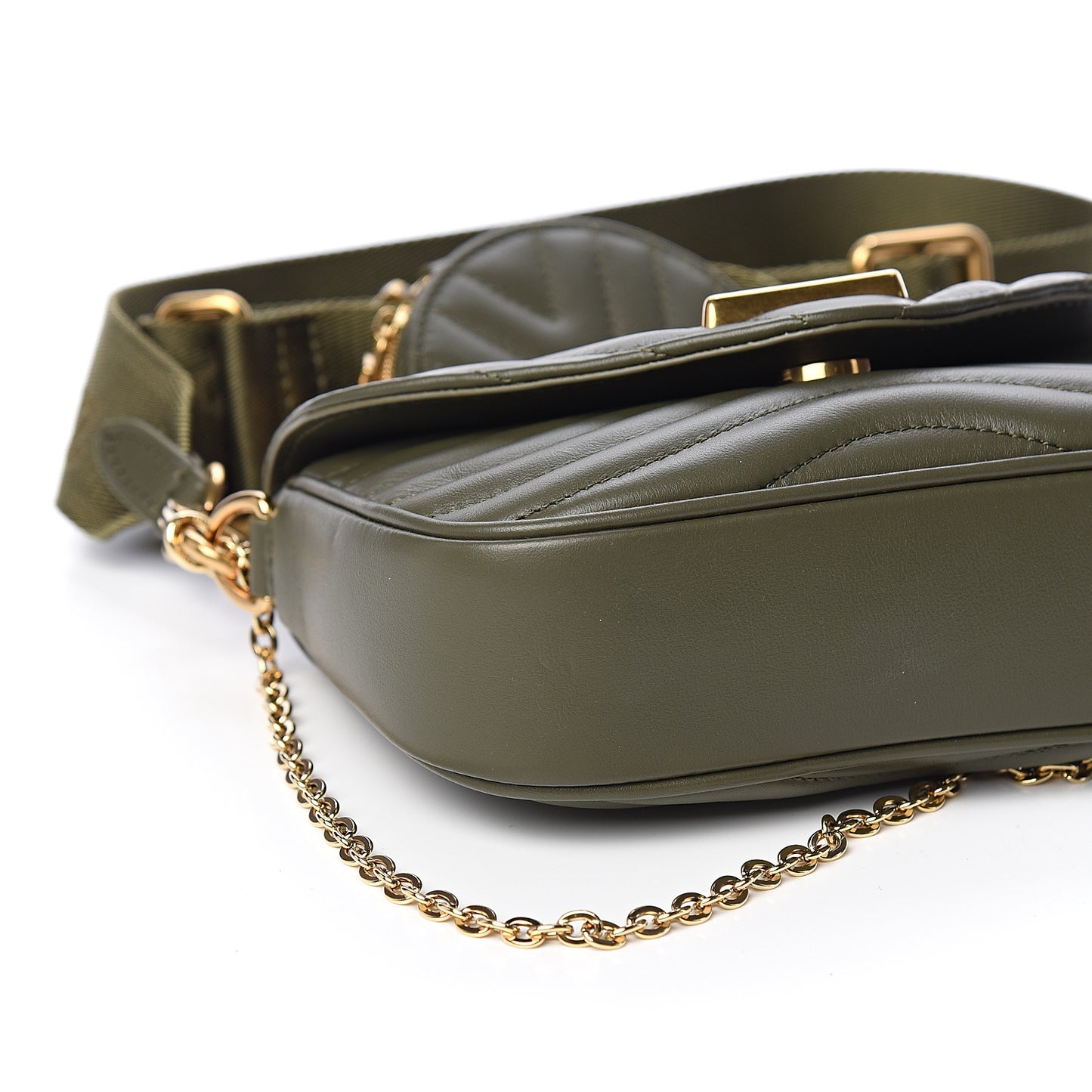 Calfskin New Wave Multi Pochette Kaki