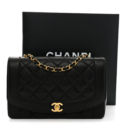 Chanel Lambskin Quilted Medium Single Flap Black 12 of 12