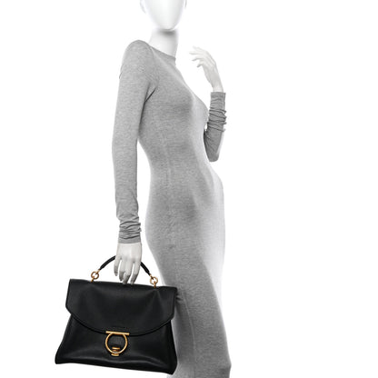 Salvatore Ferragamo Calfskin Medium Margot Top Handle Satchel Black 2 of 11