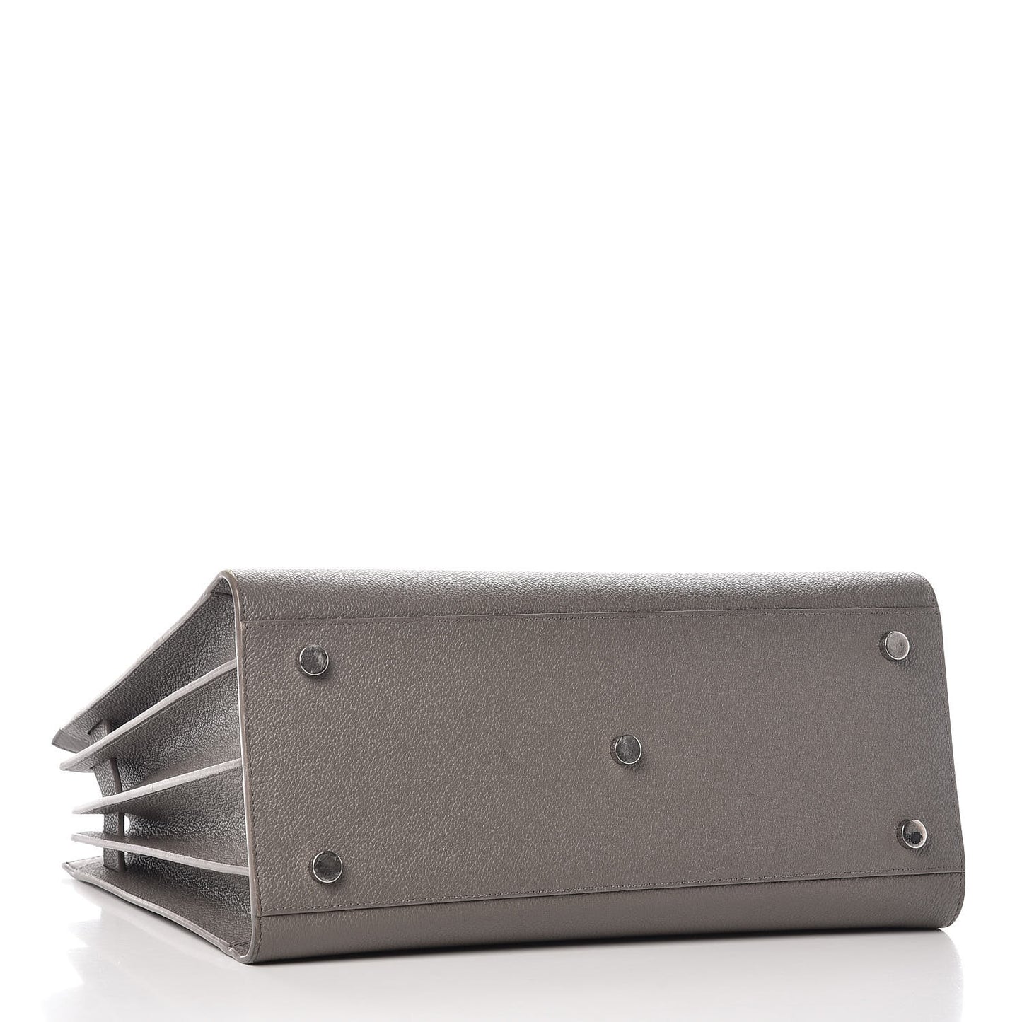 Grained Calfskin Small Sac De Jour Fog