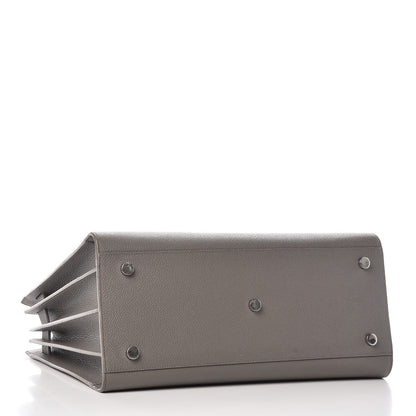 Saint Laurent Grained Calfskin Small Sac De Jour Fog 4 of 32